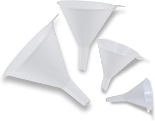 Plastic Funnel Set, Kitchen Funnels for Filling Bottles, Automotive Oil Funnels for Lubricants and Fluids, Leak-Proof Design Fits Cars, Motorcycles & Home Containers