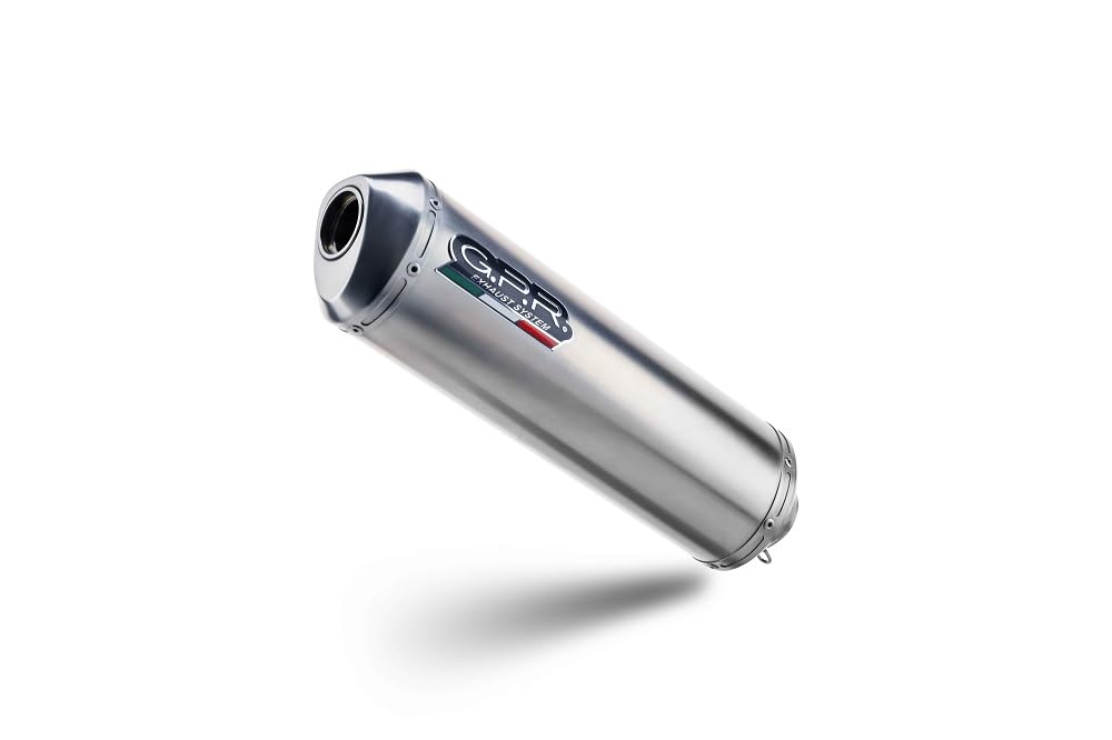 GPRexhaust system compatible for Adventure 790 2021-2023, Deeptone Inox, Homologated legal slip-on exhaust including removable db killer and link pipe