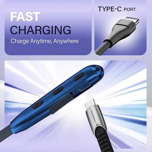 Image of AROMA NB119 Tronix Upto 100 Hr Playtime*,ENC,Fast Charging,Dual Pairing Neckband Bluetooth