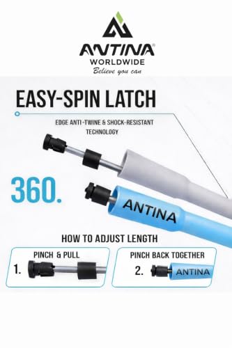 Image of Worldwide Adjustable Skipping Rope for Men & Women Speed Jump Rope for Exercise, Gym, Sports & Fitness