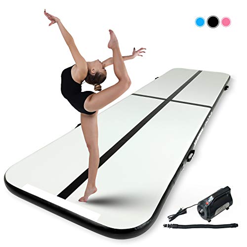 Murtisol 16ft Inflatable Gymnastics Training Mats Tumbling Mats 4 Inch Thickness for Home