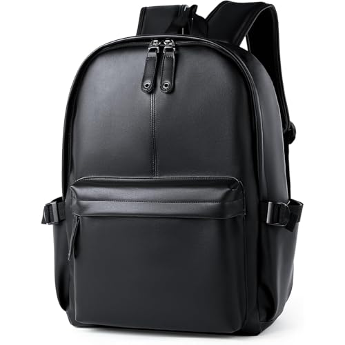 La mejor selección de Cuero Negro , tabla con los diez mejores. 41 MIAISHUVO Mochila de Cuero PU, Negro Casual mochila para ordenador portátil Mochila de Gran Capacidad para Viajes de Negocios, Estudiantes, Viajar, Senderismo Adecuado para...