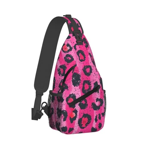 Morrales de hombro con estampado rosa para mujeres y hombres miniatura 2