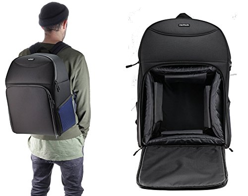 Preisvergleich Produktbild Navitech Robuste Schwarz Blau Carry Rucksack für die Viewsonic PJD7720HD