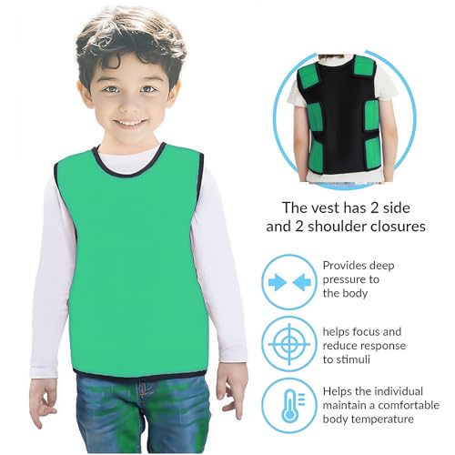 UIMEYIM Sensory Compression Vest For Kids Autism Vest Deep Pressure Comfort for Hyperactivity, Mood Processing Disorders - Image 4