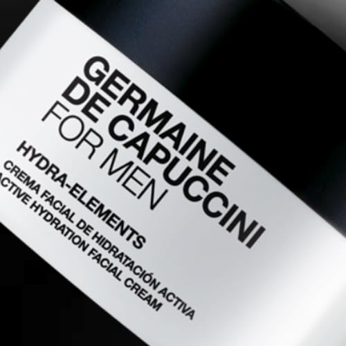 Germaine de Capuccini | FOR MEN - Hydra Elements Moisturizer - Moisturizer face cream for men - Formulated for men’ skin, often aggravated by shaving - Active Hydration Facial Cream - 1.7 oz