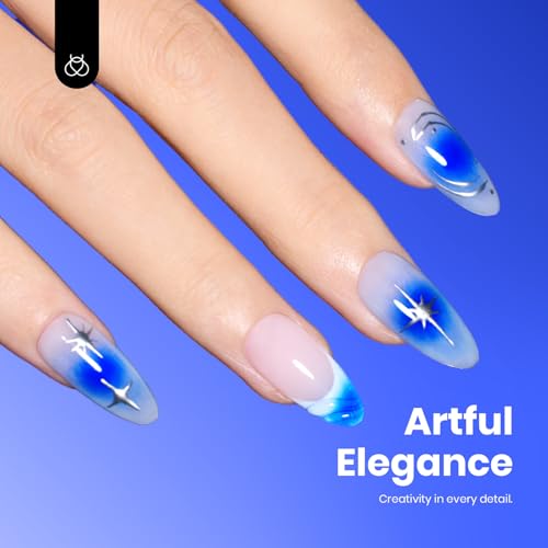 Image of Beetles Dark Blue Gel Nail Polish - 15ML Full Size Full Size Royal Blue HEMA-Free Gel Polish Nail Art Manicure Salon DIY Colorful Bottle for Women