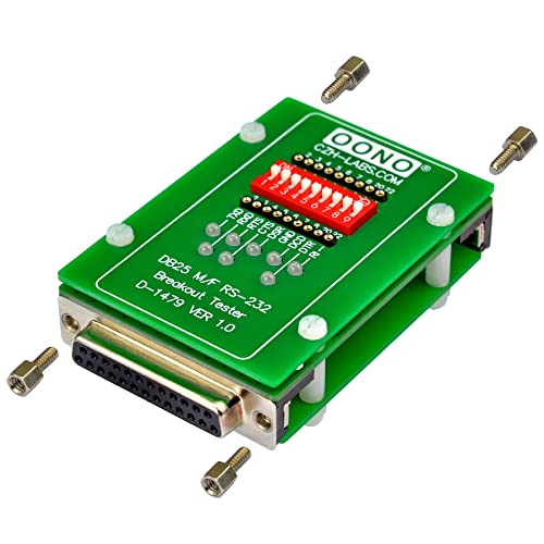 Image of RS232 DB25 Male to Female Breakout Tester LED Monitor Module