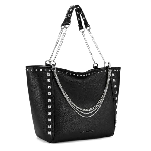 Image of Montana West Large Tote Bag for Women Oversized Shoulder Purses with Chain Handbags