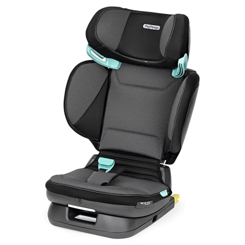 PEG Viaggio Flex Seggiolino Auto ISOFIX con Tecnologia Avanzata, Reclinabile, Pieghevole, Schienale Rinforzato, per Bambini da 100 a 150 cm (3-12 anni), 15-36 kg, Crystal Black