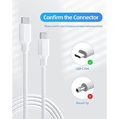 65W Fast Type C Charger Fit for Samsung Galaxy Book Pro, Pro 360 and More Replacements with USB C Connector, Foldable, Compact, Detachable 7.5ft Cable