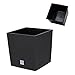 Produktbild Prosper Plast DRTS325L-440U Pflanzgefäß/Blumentopf Rato, 32 x 32 x 32,5 cm, niedrig, Dunkelbraun, 12-teilig