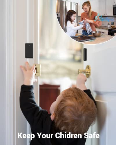 Wireless Door Sensor, Bitiwend Door Chime Doorbell With 600Ft Operate Range 58 Chimes 5 Volume Level Led Indicator Door Open Alarm For Business/Office/Home/Store When Entering, 1Sensor+1Receiver #TOP1