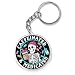 QUINNIAN Caffeinated And Medicated Keychain 2 Inches Mental Health, Coffee, Overstimulated, Acrylic Material Key Ring Accessories for Motorcycles Cars Backpack Handbag Gifts for Dad Coworker