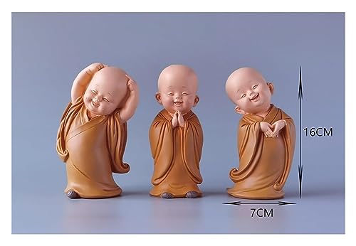 Tablette Zen Sagesse statue de moine décoration créative