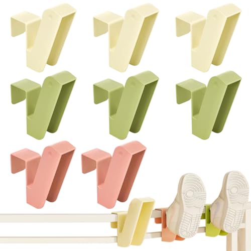 Image of Zibuyu Shoe Drying Rack for Footwear, Space-Saving Hanging Organizer with Non Slip Hooks, Lightweight Durable Shoe Care & Accessories Holder for Slippers Leather Shoes Heels and Sandals