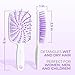 FHI Heat UNbrush Plus — Curly Hair Brush for Gentle & Effective Detangling on Wet or Dry Fragile Hair Types — Detangler Brush w/ 84 UltraFlex Bristles, Ultra-light, Vented, Anti Static Hairbrush