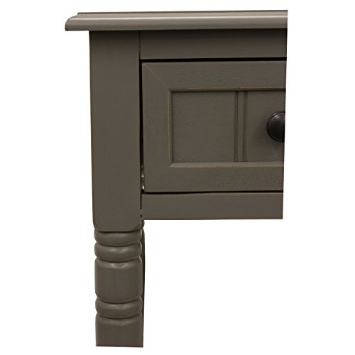 Image of Decor Therapy Simplify 1-Drawer Accent Table, Eased Edge Grey