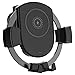 Support de téléphone de voiture chargeur sans fil réglable à 360° support de montage avec un bouton - poussoir et un clip en silicone robuste pour téléphone de voiture de 4,7 pouces à 6,5 pouces