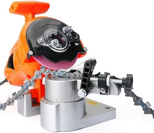 Afilador eléctrico de motosierra de alta velocidad de 220 V con 5 muelas, herramienta eficiente para un mantenimiento rápido de la cadena y corte de precisión