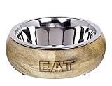 Nobby Edelstahlnapf EAT mit Holzring 1,50 ltr, 23cm