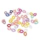 50 Stück Kettenglieder, Einfach zu Montieren und zu Demontieren, Kettenglieder, Buntes Acrylmaterial, DIY Schmuck, Dekoration, Spiel, Kleidung, Handtasche, Offenes Kettenglied (Solide gemischte Farbe)
