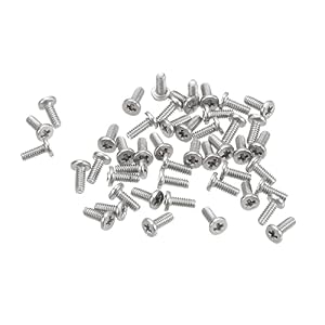 sourcing map – sourcing map M1.2-0.25 x 3mm Phillips Flachkopfschrauben 100