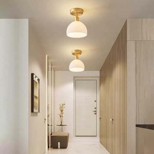 Plafonnier semi-encastré pour plafond bas avec éclairage doux - 5