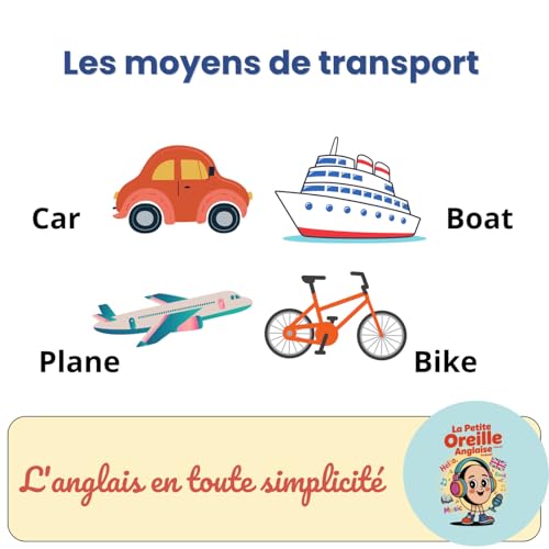 『Les moyens de transport en anglais』のカバーアート