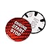 ontto Fibra di Carbonio Auto Start Stop Engine Pulsante Adesivo per Toyota Highlander Corolla Crown CHR Alphard RAV4 Camry Interruttore di Accensione Pulsante Copertura Adesivo Trim Decorazione-Rosso