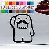 1x Domo Schnurrbart - Aufkleber