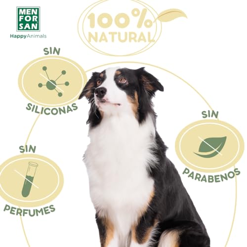 MENFORSAN Anti-Schuppen-Shampoo für Hunde | Bekämpft Schuppen und Hautschuppung | Zitrone | Weiches und glänzendes Fell | Reinigende und tonisierende Wirkung | 300 ml