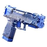 enttgo Translucency Water Gun with 22 Ft Super Long Range, Water Blaster Pistol Toy for Adults & Kids Summer Swimming Pool Beach Outdoor Activity. (Blue)