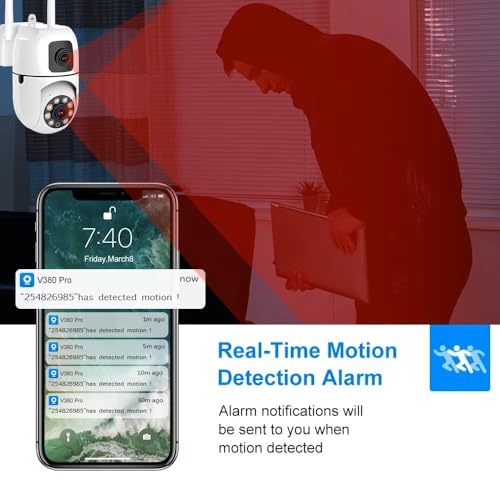 Image of TP PLUS 3MP Full HD Smart Wi-Fi CCTV Home Security Camera 360 with Pan Tilt Bulb Camera View & Talk 128GB SD Card Support (Not Included) Perfect for Office Monitoring (Dual Lens Mini Dome)