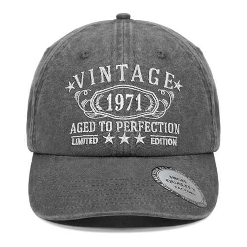 Image of 1926-1996 Birthday Gifts for Men Women,Personalized 30th-100th Birthday Ideas Gift,Parents Vintage Hat