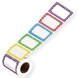 Methdic 5 Colors Name Tags Stickers 400 Labels Star Style for Office, Meeting, School, Teachers and