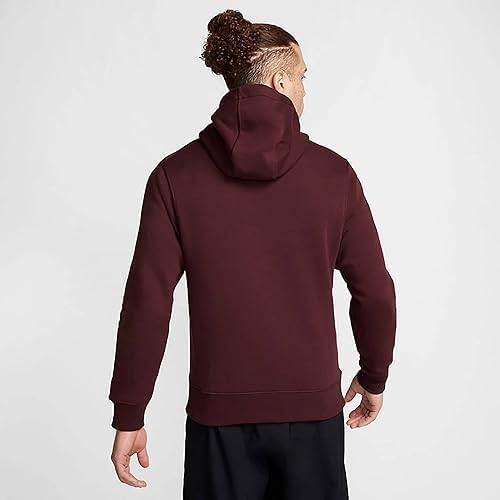 Nike Men's NSW Club Po BB Hoodie - Burgandy Crush (XX-Large) - Image 4