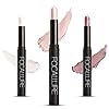 FOCALLURE 3 Pcs 2 in 1 Eyeshadow and Eyeliner Pen, Shimmer Eye Shadow Pencil, High Pigmented Eyeshadow, Highlighter Eye Liner, Multi-Dimensional eyes Look, FA38-11116-123