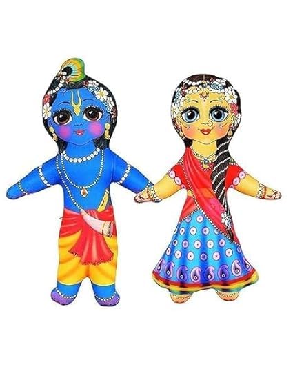 Vrindavanstore.in Beautiful Radha Krishna Stuffed Baby Toys (Multi-Color) Washable Toys for Kids in (7.5) Inches Size Soft Toy (B0D9XTRNC2) Amazon Price History, Amazon Price Tracker