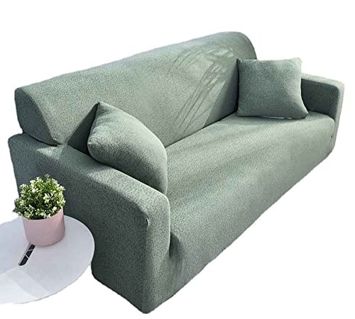Housse de canapé extensible jaune élasthanne lavable