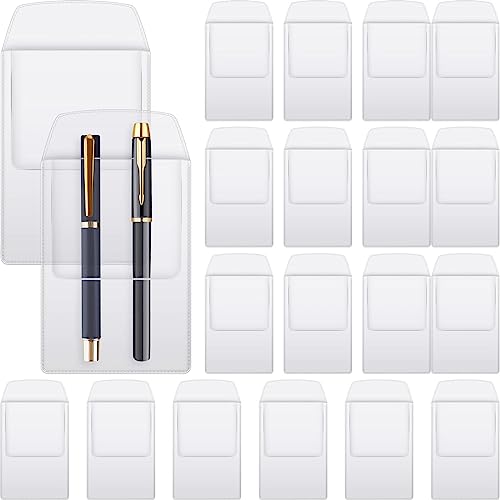 Tenceur TENCEUR-PROTECTORS-FCVJ656 50 Pcs Pocket Protector Heavy Duty Pvc Pen Holder Organizer Pouch cover