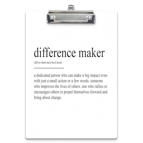 APJYM Difference Maker Gift Clipboard, A4, 9x12.6 Inch