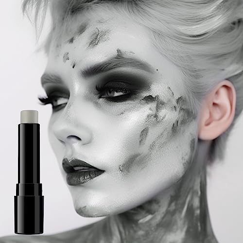 Image of BADCOLOR Grey Face Body Paint Stick, Cream Gray Eye Black Full Body Paint Sticks, Professional Face Paint for Halloween SFX Makeup Cosplay Joker Zombie Vampire Costume Parties