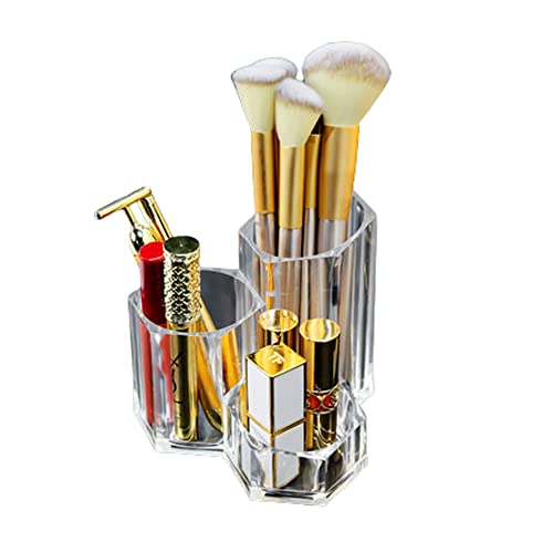 Porta Maquiagem Pincel & Batom Organizador Acrilico