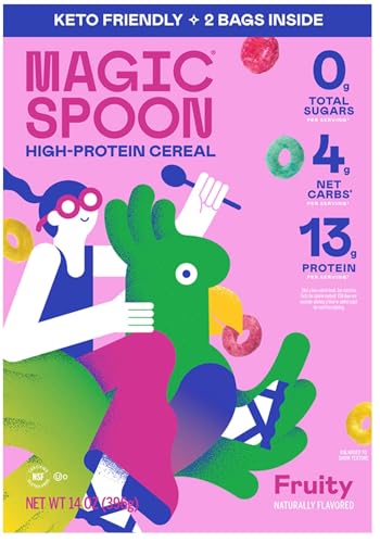Magic-Spooon High Proteins Cereal, Fruity Natural Flavored, 14 Ounce