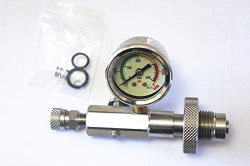 Outdoor Guy Paintball Pcp Fill Station 300Bar/4500Psi Stainless Steel Din Filling Charging Adaptor #TOP5