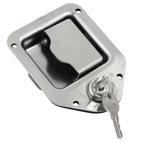 Cerradura de acero inoxidable para cajas de herramientas y puertas de campista