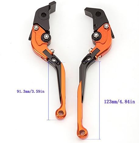 Miniatura 2 de FXCNC Palancas de embrague de freno ajustables ajustables plegables Billet compatibles con YZF R3 R25 2013-2021, MT-03 MT-25 2015-2021