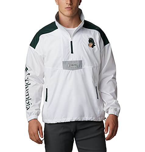 Columbia Men's Riptide Anorak Jacket , MS - White/Spruce/Columbia Grey, Large