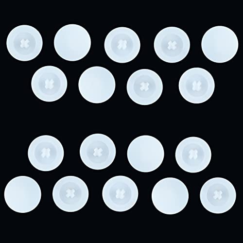 Qrity 50 Pièces Capuchon à Vis En Plastique Cache-Vis, Anti-Rouille Cache Vis, Blanc En Plastique Vis Cruciformes à TêTe Croix, Capuchons DéCoratifs Vis, Capuchons Pour Clous Autotaraudeurs Cover